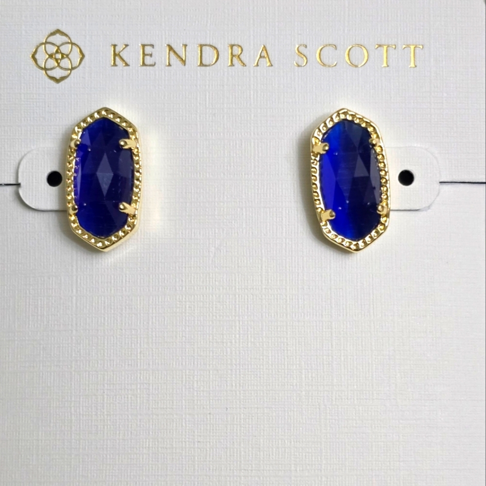 Kendra Scott Cobalt Blue Stud Earrings
